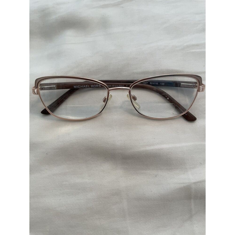 Michael Kors Eyeglass Frames MK7005 Grace Bay 1047 Rose Gold/ Sand Sz 52-16-135
